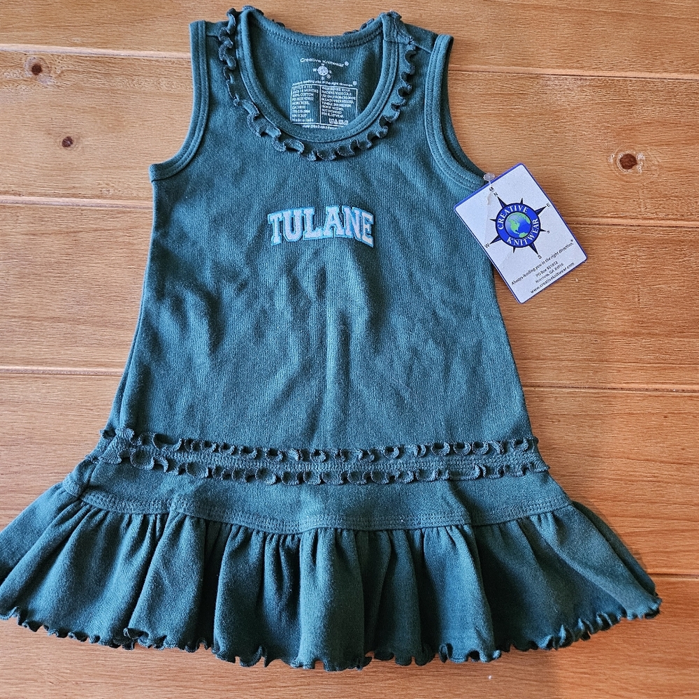 NWT- Baby Girl  Creative Knitwear Tulane Dress Size 18 Months